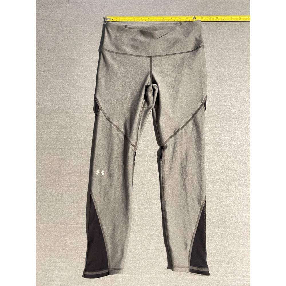 Under Armour Women's Gray HeatGear Compression Leggings Medium Athletic